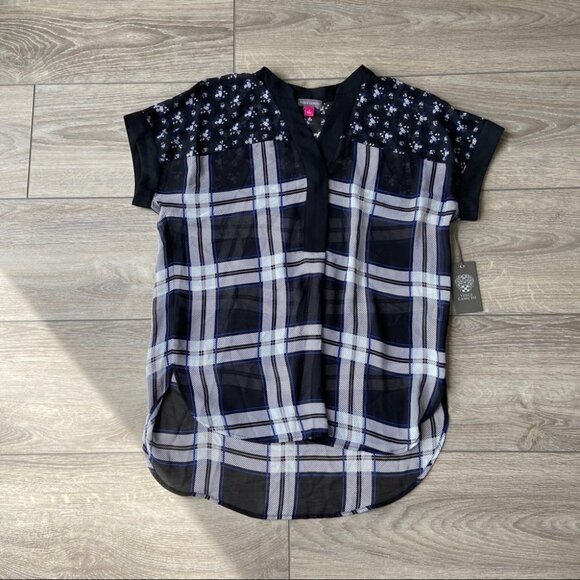 NWT Vince Camuto  Dolman-sleeve Henley Top - Picture 5 of 13